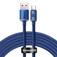 Кабел Baseus Crystal Shine USB Type A към USB Type C 100W 2м CAJY000503... - 1