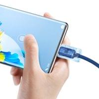 Кабел Baseus Crystal Shine USB Type A към USB Type C 100W 2м CAJY000503... - 2