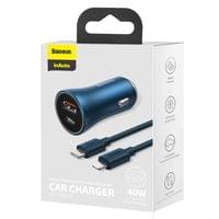 Зарядно за кола Baseus Golden Contactor Pro с USB-A и USB-C изход 40W +... - 3 Зарядно за кола Baseus Golden Contactor Pro с USB-A и USB-C изход 40W +... - 3
