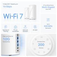 Безжична Wi-fi 7 Mesh система TP-Link Deco BE85(2-pack) BE19000 - 7