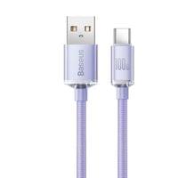 Кабел Baseus CAJY000405 Crystal Shine USB Type A към USB Type C 100W... - 2