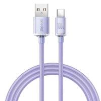 Кабел Baseus CAJY000405 Crystal Shine USB Type A към USB Type C 100W... - 6