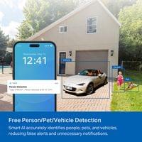 Комплект интелигентна безжична охранителна камера със слънчев панел... - 8