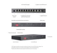 10-портов неуправляем комутатор TP Link Omada DS110GMP с 8-портов PoE+ - 11