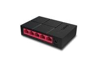 5-портов настолен комутатор Mercusys MS105G 10/100/1000 Mbps - 2 5-портов настолен комутатор Mercusys MS105G 10/100/1000 Mbps - 2