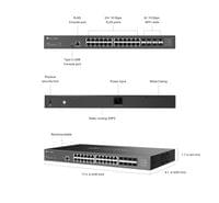 24-портов 10GBASE-T L2+ управляем комутатор с 8 10GE SFP+ слота TP-Link... - 8