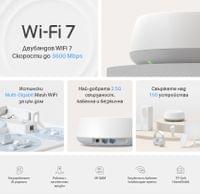 Безжична Wi-fi 7 Mesh система TP-Link Deco BE25(2-pack) BE3600 - 2
