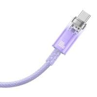 Кабел Baseus Explorer USB към USB-C 100W 1м CATS010405 - лилав - 2