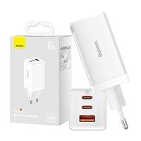 Зарядно устройство Baseus GaN5 Pro fast charger 2xUSB-C+USB 65W... - 7