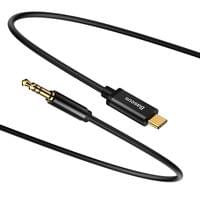 Адаптер Baseus Yiven CAM01-01 от USB-C към 3,5 мм мини жак, 120 см, черен - 2