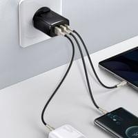 Зарядно устройство Baseus CCXJ-E01 Compact Quick Wall Charger с 2хUSB-A... - 4