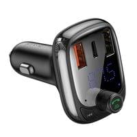 Bluetooth FM трансмитер S-13 T typed 2xUSB microSD CCMT000101 - черен - 2