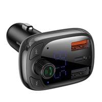 Bluetooth FM трансмитер S-13 T typed 2xUSB microSD CCMT000101 - черен - 7