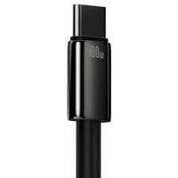 Кабел Baseus Tungsten Gold 100W USB-A към USB-C 1м CAWJ000001 - черен - 5