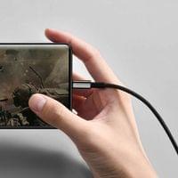 Кабел Baseus Tungsten Gold 100W USB-A към USB-C 1м CAWJ000001 - черен - 7
