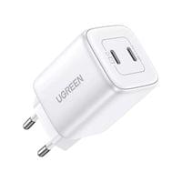 Зарядно устройство Ugreen CD294 220V 2xUSB-C, GaN, 45W, PD, NEXODE 15327... - 1