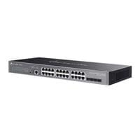 24-портов гигабит L3 управляем комутатор TP-Link Omada SG5428X с 4×10G... - 2