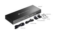 24-портов гигабит L3 управляем комутатор TP-Link Omada SG5428X с 4×10G... - 4