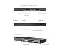 24-портов гигабит L3 управляем комутатор TP-Link Omada SG5428X с 4×10G... - 5