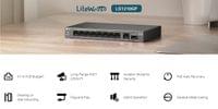 10-портов гигабитен настолен комутатор TP-Link LS1210GP с 8-PoE+ порта - 2