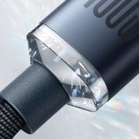 Кабел Baseus Crystal Shine Type-C към Type-C 100W черен 2 м - 3