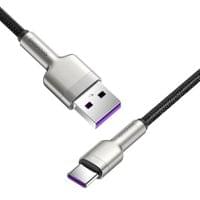 Кабел Baseus Cafule USB към USB-C 66W 0.25м CAKF000001 - черен - 1