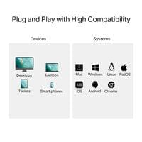 Четец на карти USB 3.0 Type-C към SD и microSD 3.0 TP-Link UA430C - 3 Четец на карти USB 3.0 Type-C към SD и microSD 3.0 TP-Link UA430C - 3