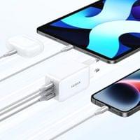 Зарядно устройство Ugreen 15339 Nexode Мрежов адаптер, 2xUSB-C, USB-A... - 3