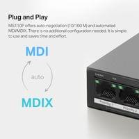 10-портов Gigabit Desktop/Rackmount комутатор Mercusys MS110P - 6