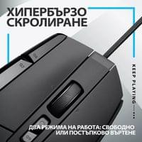 Геймърска мишка Logitech G502 X 910-006138 - черна - 6