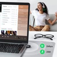 USB адаптер Ugreen adapter CM390 Bluetooth 5.0 USB 20м - черен - 6