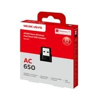 Безжичен Nano USB адаптер Mercusys MA20N AC650 - 6