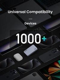 Ултратънко 3-портово бързо зарядно устройство Ugreen Nexode Pro 25356... - 2