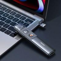 Мултифункционално дистанционно за презентация Baseus Orange Dot с... - 4