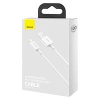 Кабел Baseus Superior USB-А към Lightning, 1м, бял - 2