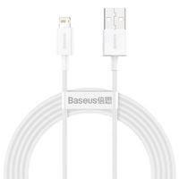 Кабел Baseus Superior USB-А към Lightning, 1м, бял - 3
