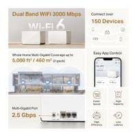 Безжична Wi-Fi 6 Mesh система Mercusys Halo H85X(3-pack) AX3000 - 2
