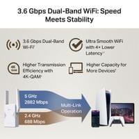Удължител на обхват TP-Link RE225BE BE3600 Dual-Band Wi-Fi 7 - 3