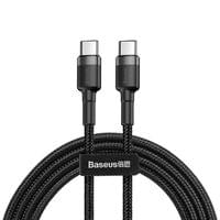 Кабел Baseus CATKLF-GG1 Cafule USB-C към USB-C PD 2.0 60W 1м черен-сив - 4