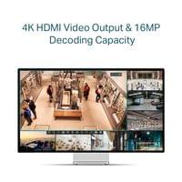 NVR TP-Link VIGI NVR1004H-4P PoE+ 4-канален - 3