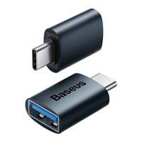 Адаптер Baseus Ingenuity ZJJQ000003 от USB-C мъжко към USB женско, тъмносин - 1