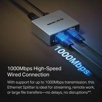 1 към 2 гигабитов Ethernet сплитер Mercusys MEH25 - 3