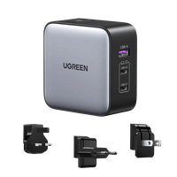 Зарядно устройство Ugreen CD296 90409, 220V 2xUSB C,1xUSB,65W, с... - 6