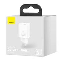 Зарядно устройство Baseus Super Si QC USB-C, 20W, бяло CCSUP-B02 - 2
