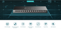 16-портов гигабитов комутатор TP-Link TL-SG116P с 16-портов PoE+ - 3 16-портов гигабитов комутатор TP-Link TL-SG116P с 16-портов PoE+ - 3