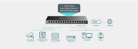 16-портов гигабитов комутатор TP-Link TL-SG116P с 16-портов PoE+ - 4 16-портов гигабитов комутатор TP-Link TL-SG116P с 16-портов PoE+ - 4