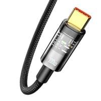 Кабел Baseus CATS000201 USB към USB Type C 100W 1м - черен - 1