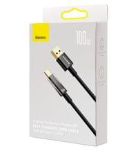 Кабел Baseus CATS000201 USB към USB Type C 100W 1м - черен - 5