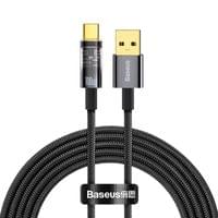 Кабел Baseus CATS000201 USB към USB Type C 100W 1м - черен - 6