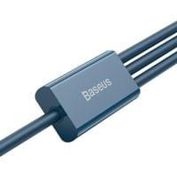 Кабел Baseus Superior 3 в 1 USB-А към Lightning, micro USB и USB-С 3,5 A... - 2